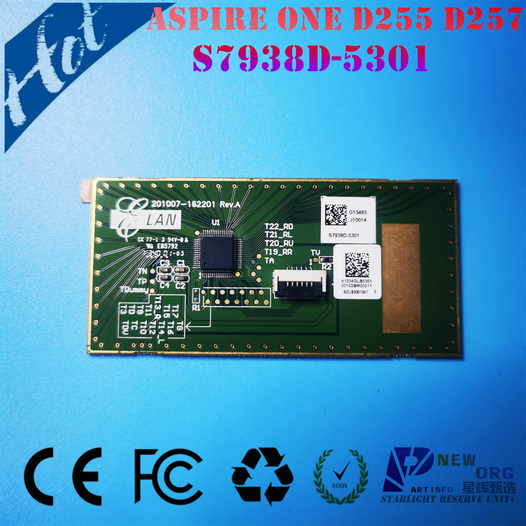 Laptop touchpad for ACER Aspire ONE D255 D260 D257 D270 D255E 522 AOD257 AOD260 AO521 AO532 AO533 532 532H 521 533 S7938D-5301