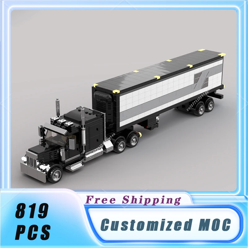 Klassisches Fahrzeug MOC Modul Bus LKW 7, breite Bausteine Modell Bricks Sets Montieren Sammlung Display Kinderspielzeug Geschenk – Detail 7
