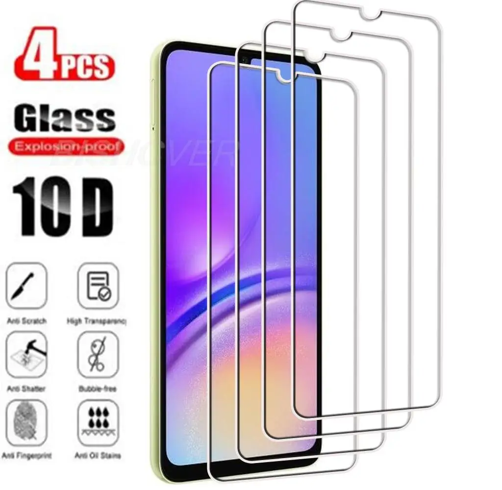 

4Pcs Tempered Glass FOR Samsung Galaxy A05s A05 6.7"GalaxyA05S A055 A057 Screen Protector Protective Glass Film 9H