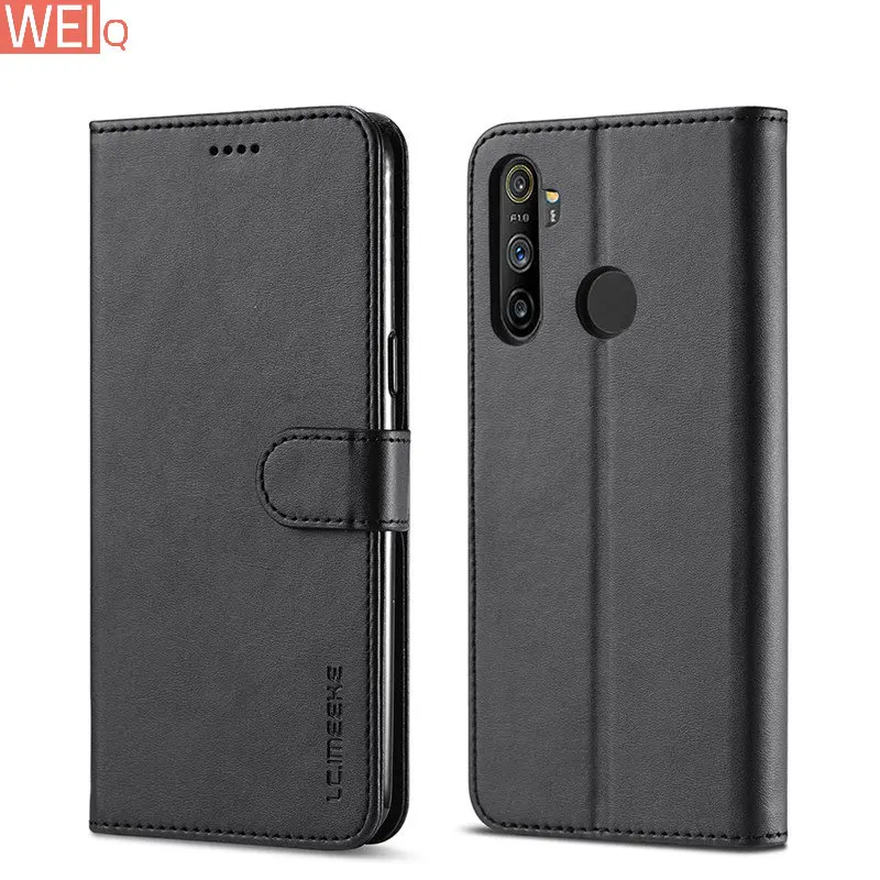 

Флип-чехол для Realme C3, кожаный роскошный флип-чехол для Realme C3