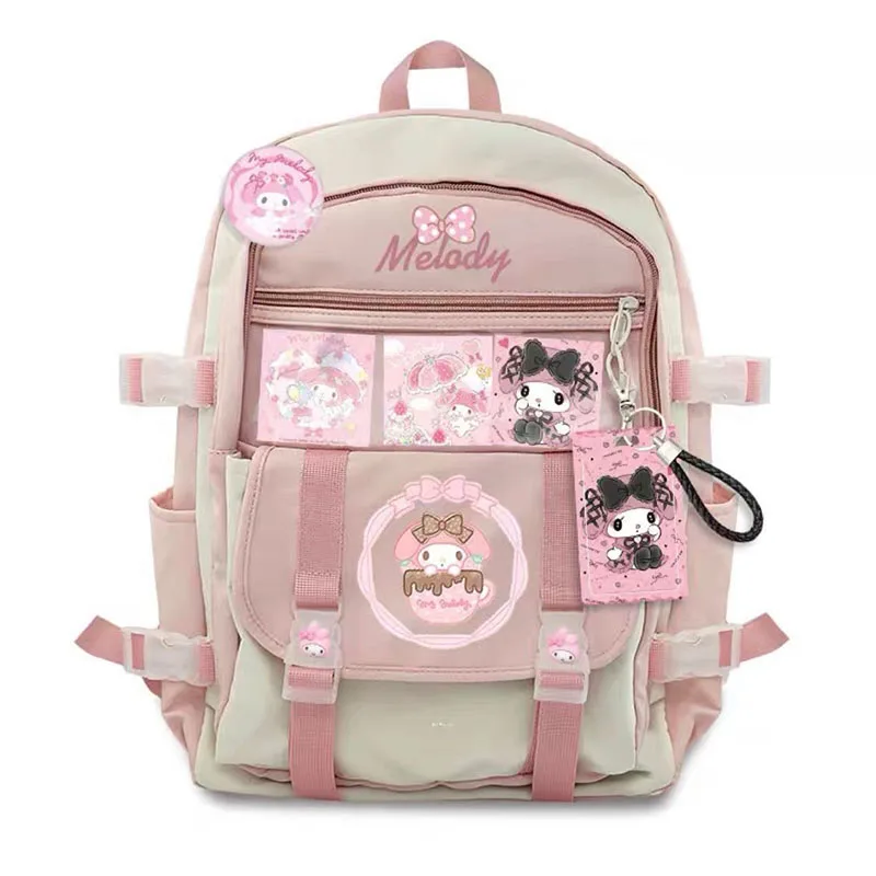 

Kawaii Sanrio My Melody школьный рюкзак аниме мультфильм Cinnamoroll Kuromi большой емкости Легкий Рюкзак Для Путешествий Рюкзак