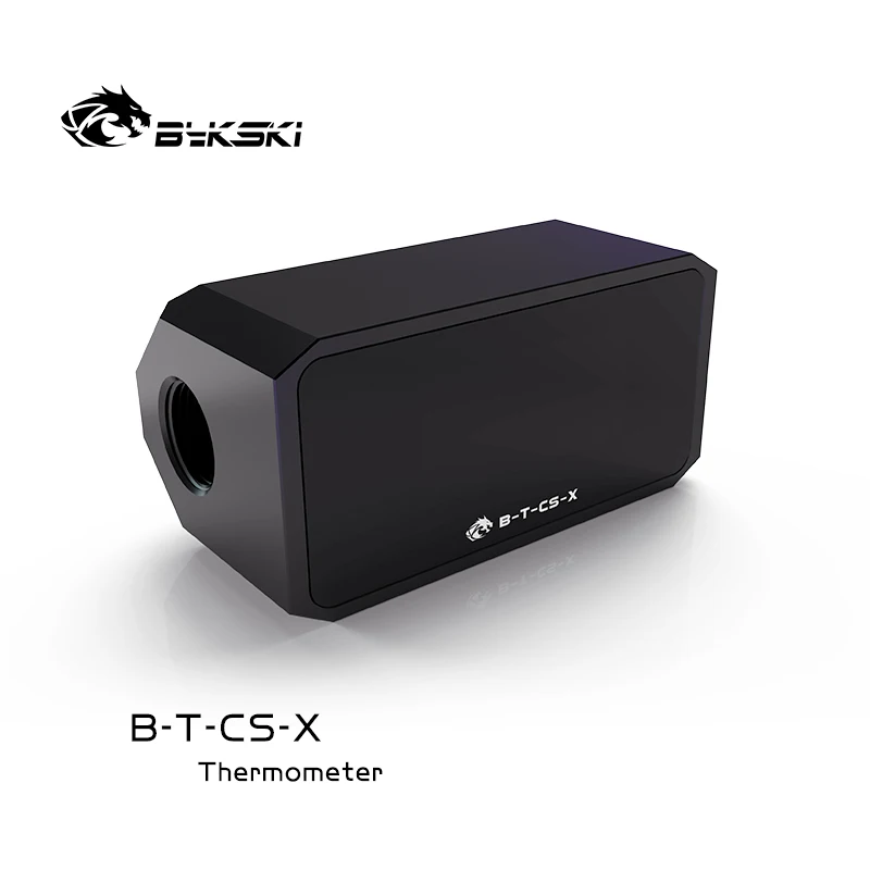 Bykski Oled Display Digital Medidor de Temperatura da Água Sistema Refrigerador Água Duplo g1 Fitting Fitting Termômetro Sensor Temperatura Montagem - Imagem 2