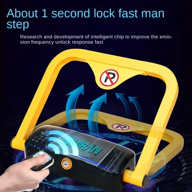 Intelligent Remote Control Parking Space Lock 180 Degree Anti-collision Alarm Ground Lock Remote Control Model remote control parking lock