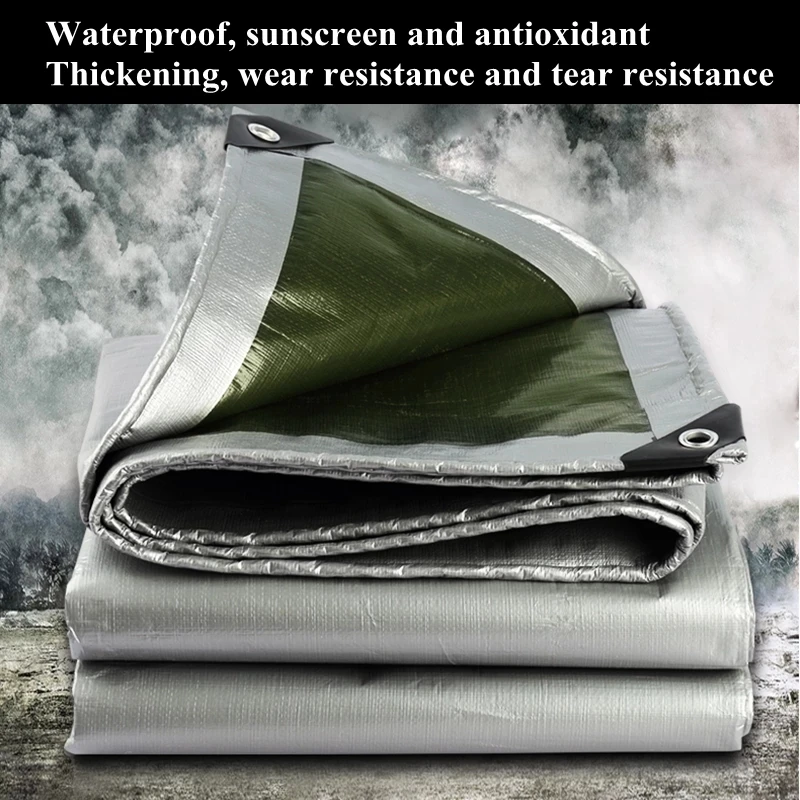 

Rain Cloth Tarpaulin Rain Canvas Waterproof Canopy for Garden Plants, 0.32mm, Made of Polyethylene, Outdoor Tarp