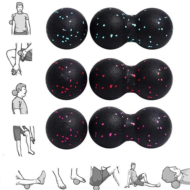 EPP Lacrosse Myofascia Ball Peanut Massage Ball High Density Lightweight Fitness Body Fascia Exercise Relieve Pain Yoga Ball 6