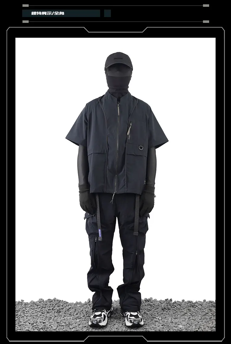 Whyworks 23ss Adjustable shape cargo pants dwr material 3d pockets techwear dystopian warcore