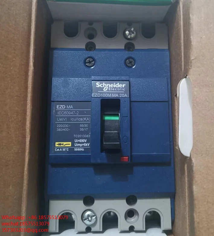 

For Schneider EZD100M3020MA EZD100M MA 20A LV429753 Plastic-case Circuit Breaker Original