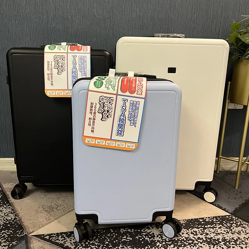 

Export Japanese ultra-light Silent Wheel Suitcase Universal Wheel Female 20 Boarding Case Zipper Suitcase 24 26 Trolley Case