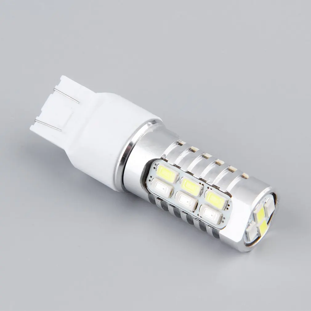 

Высококачественная Двухцветная светодиодная лампа T20 7443 22SMD с переключением сигнала поворота белого/янтарного цвета. Светодиодный индисветильник поворота