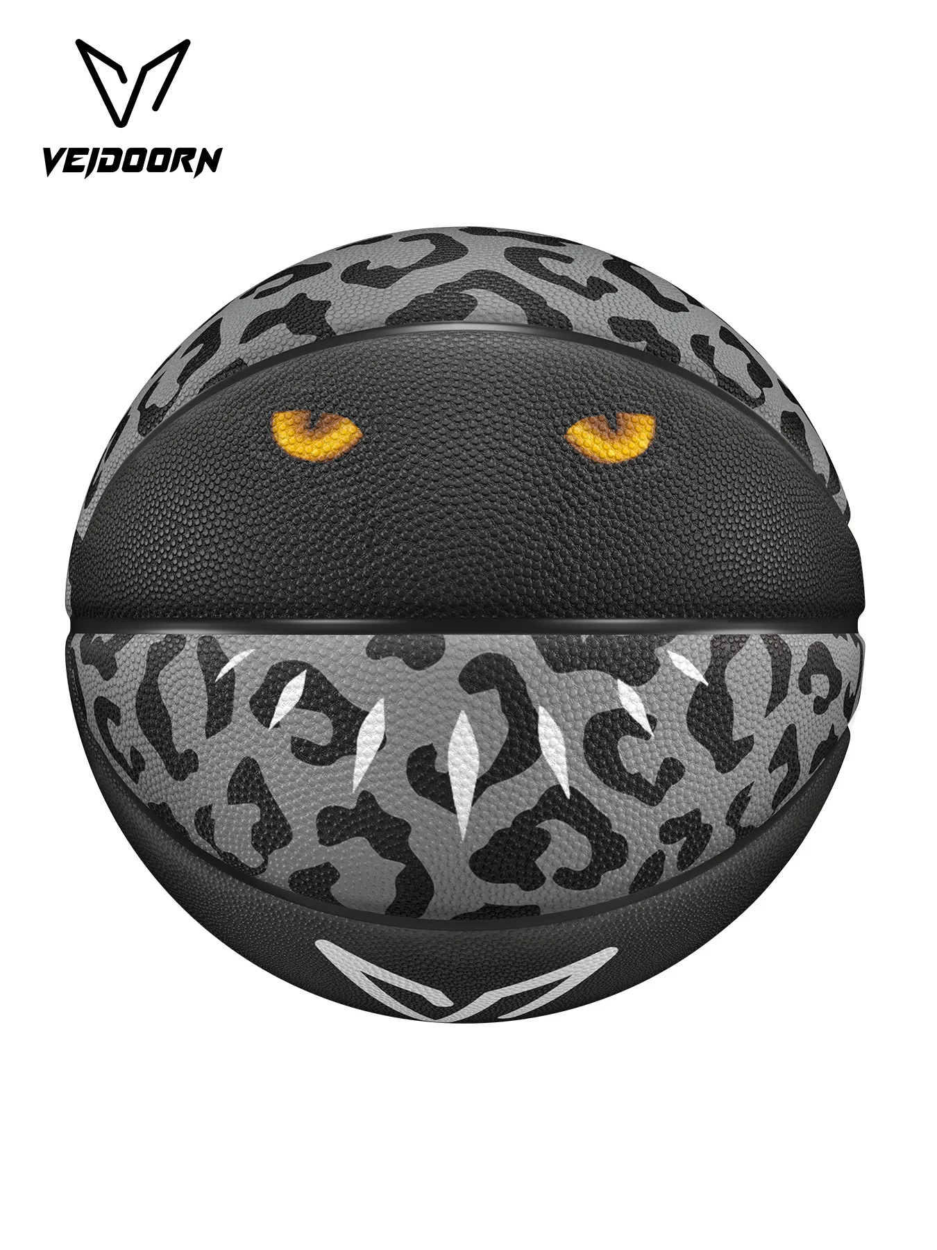 Official Size 7 Rubber Basketball with Black Panther Design