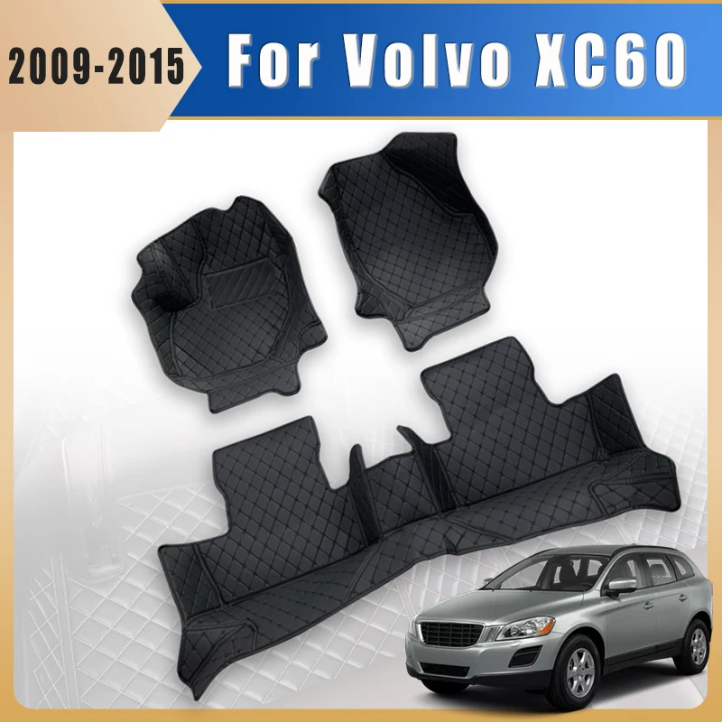 For Volvo XC60 XC 60 2015 2014 2013 2012 2011 2010 2009 Car Floor Mats Auto Interior Accessories Waterproof Carpets Covers Rugs