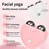 3D Microcurrent Electric Face Massager Lift Roller Mini Facial Lifting Device Sonic Vibration Skin Tighten Massage Beauty Care 2
