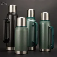 Large Capacity Stainless Steel Thermos Bicycle Water Bottle Outdoor Sports Travel Portable Vacuum Flask Insulated Thermos Cup