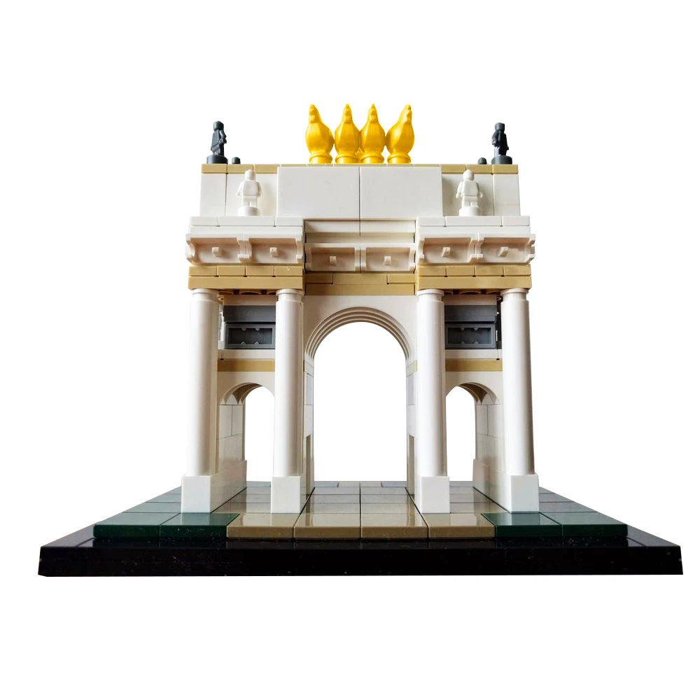 

MOC Arco della Pace Building Blocks Model Famous Italian Buildings Peace Arch Bricks Assemble Toys Children Birthday Gifts Toys