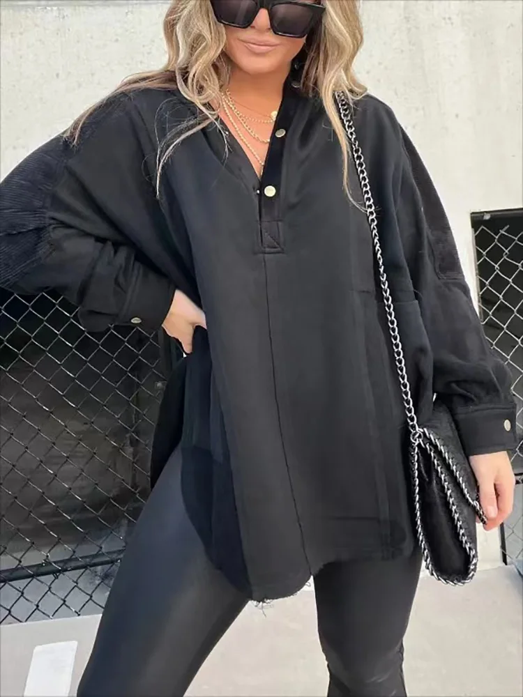 2023 Loungewear Fashion Women Hoodies Autumn Winter Patchwork Long Sleeve Pocket Hooded Ladies Pullovers Streetwear Dropshipping