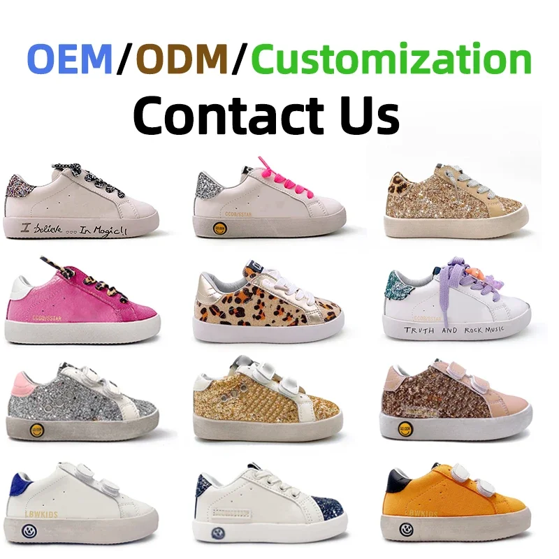 Custom Fashion Boys Casual Shoes CCDB Star Toddler Baby Kids Sneakers Footwear  Designer Leather Children Sport Shoes Girls 4