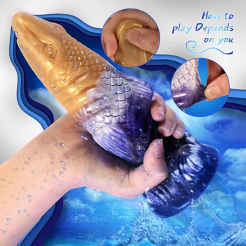 Silicone Penis Alien Dildo Artificial Monster Shark Dildo Suction Cup Adult Sex Toy Realistic Dilldo Masturbators Sexy Anal Plug 2