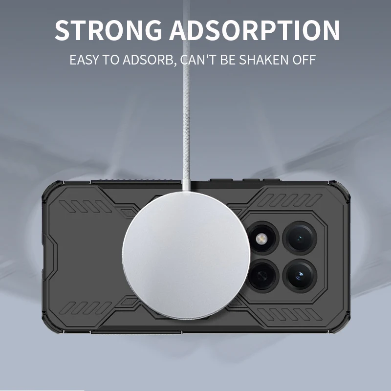Shockproof Magnetic Adsorption Durable Phone Case with Heat Dissipation