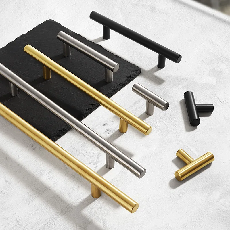 Stainless steel cylindrical furniture handles