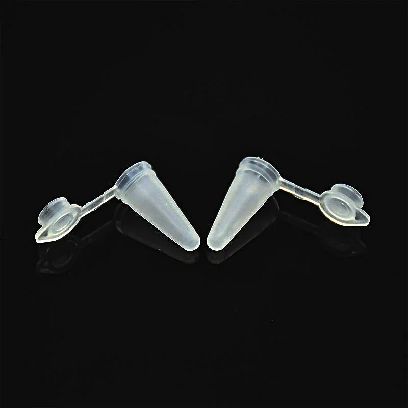 PCR Tube Laboratory Centrifugal Tube Plastic Centrifuge 0.1 ml Frosted EP Micro 100ul With Cover 7mm *17 mm 1000/PK