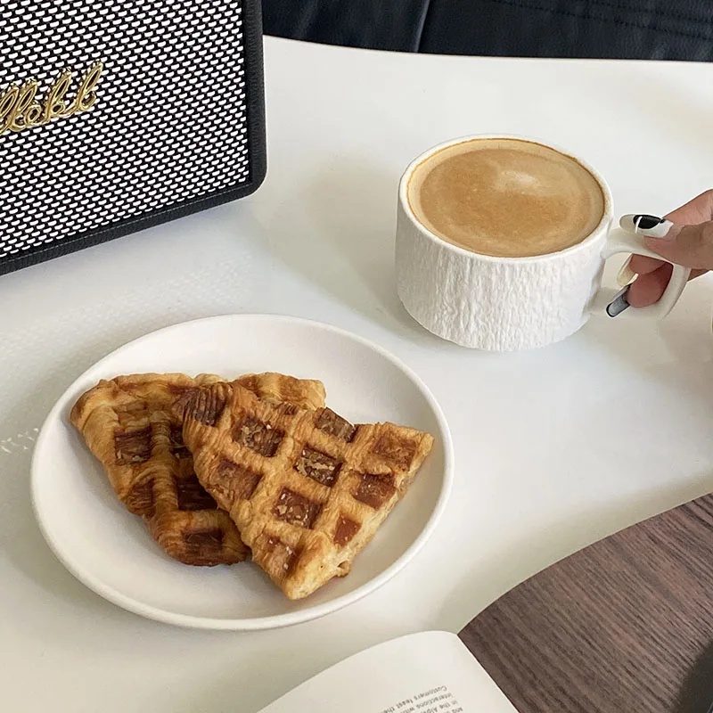 Black & White Ceramic Coffee Cup Set 5