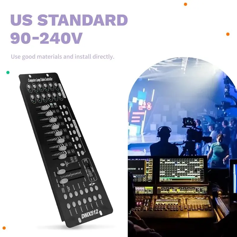ABUO-뉴 192DMX 컨트롤러 무대 조명 512DMX 콘솔, DJ 제어 장비 미국 플러그