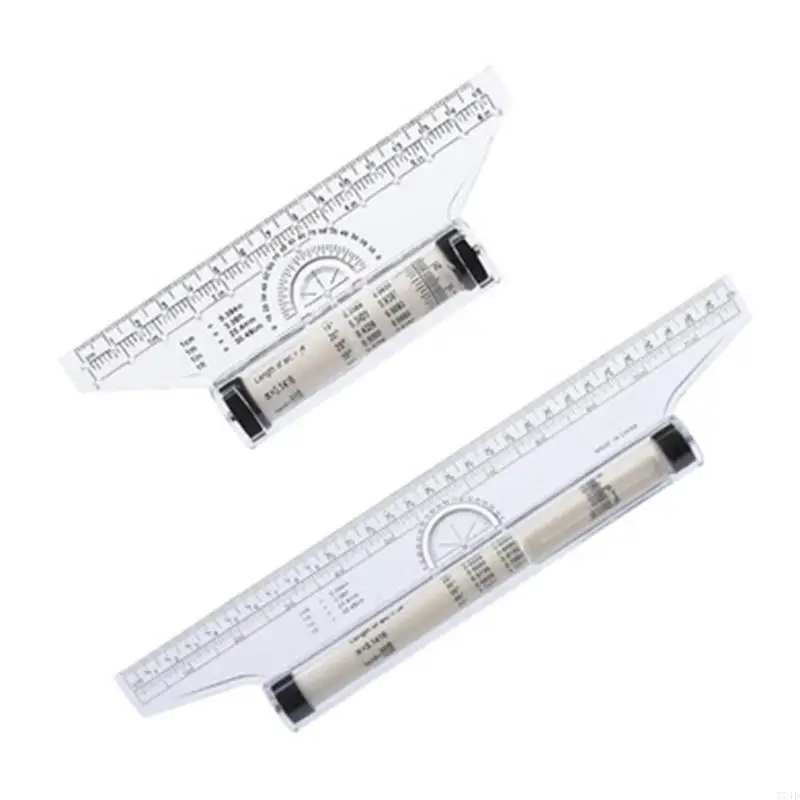 77JD Roll Ruler Parallel Rulers Balancing Scale Drawing Rolling Measurement Tools