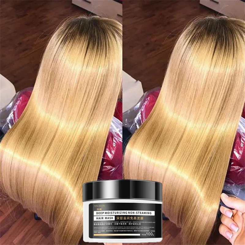 Hair Mask Keratin Hair Treatment Mask Repairs Frizzy Smoothing For