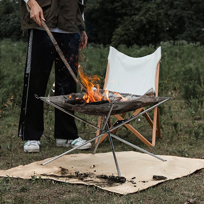 Outdoor Camping Fireproof Cloth Picnic Barbecue Insulation Mat Fiberglass Mats Flame Retardant High Temperature Fire Blanket