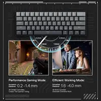 Redragon K617 Rapid Trigger Gaming Keyboard, 60% 61 Keys Wired Mechanical 8K Hz Polling RateDedicated Magnetic Switch Misty Grey - Image 4
