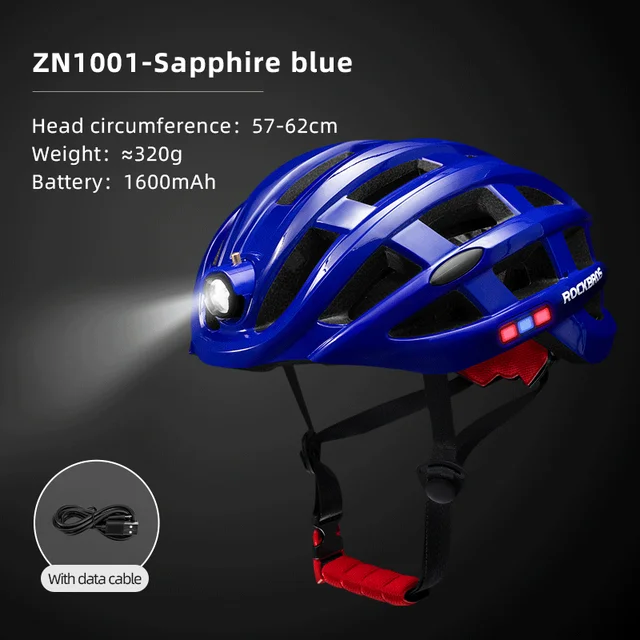 ROCKBROS Fahrradhelm Fahrradhelm mit LED-Warnlicht Ultraleichter Rennradhelm Elektrischer Fahrradhelm Sport Sicherer Hut – Detail 39