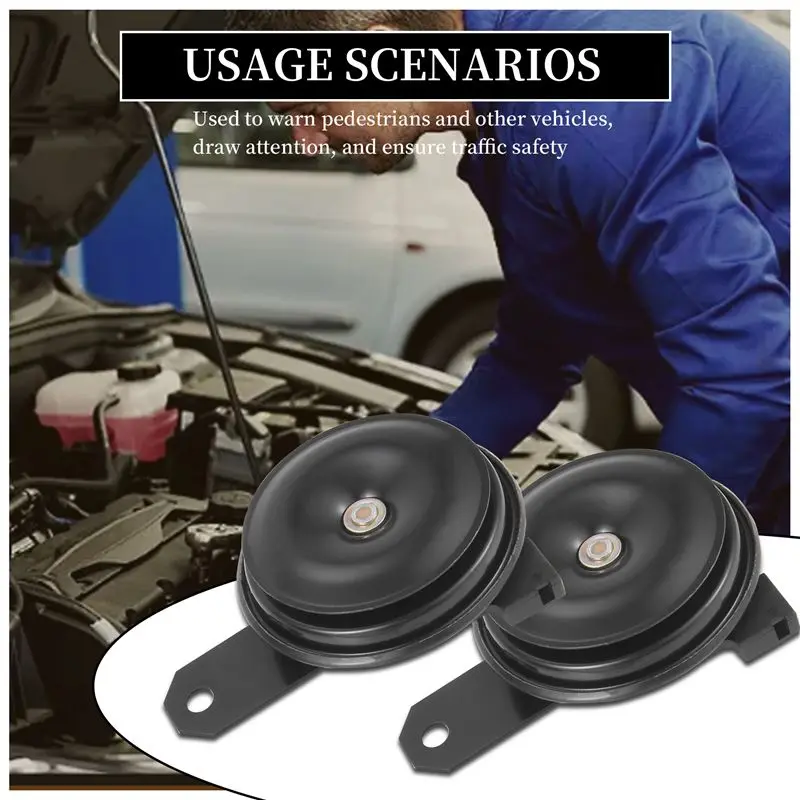 Toyota Corolla RAV4 Crown Camry Levine Reiz 2019 용 2Pcs 범용 전기 자동차 경적 12V