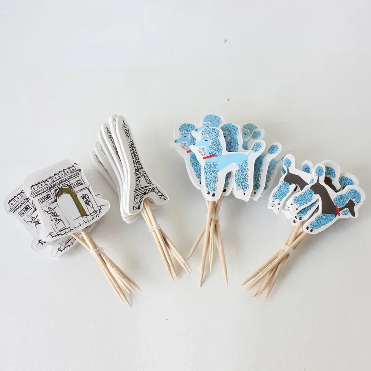 24/48 stücke Kuchen Flagge New York State Gelb Taxi Statue Freiheit Cupcake Kuchen Dekor Party Liefert Fahrzeug Dinosaurier Roboter DIY Dekor – Detail 3