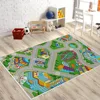 Kid Play Mat Indoor Baby Crawling Rug Toddler Educational Toy With Town Picture City Road Printed Carpet Tile For Living Room 3