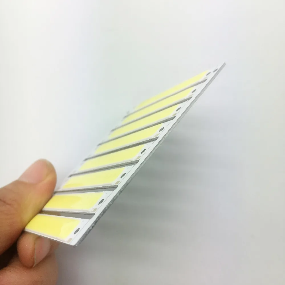 COB Strip LED ZZEL ZYEL 50pcs L61x8mm 3v 4v 1.2w 100lm Vehicle Light for Bicycle Use Module