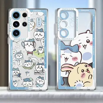 Alternative view of Cute Chiikawa Case for Samsung Galaxy S24 Ultra S20 FE S21 S22 Plus S23 Ultra 5G S23 FE Note 20 Ultra Transparent Soft