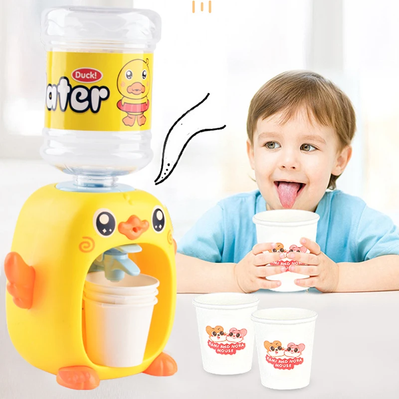 Little Water Dispenser for Kids Duck Pig Cat Mini Cartoon Water