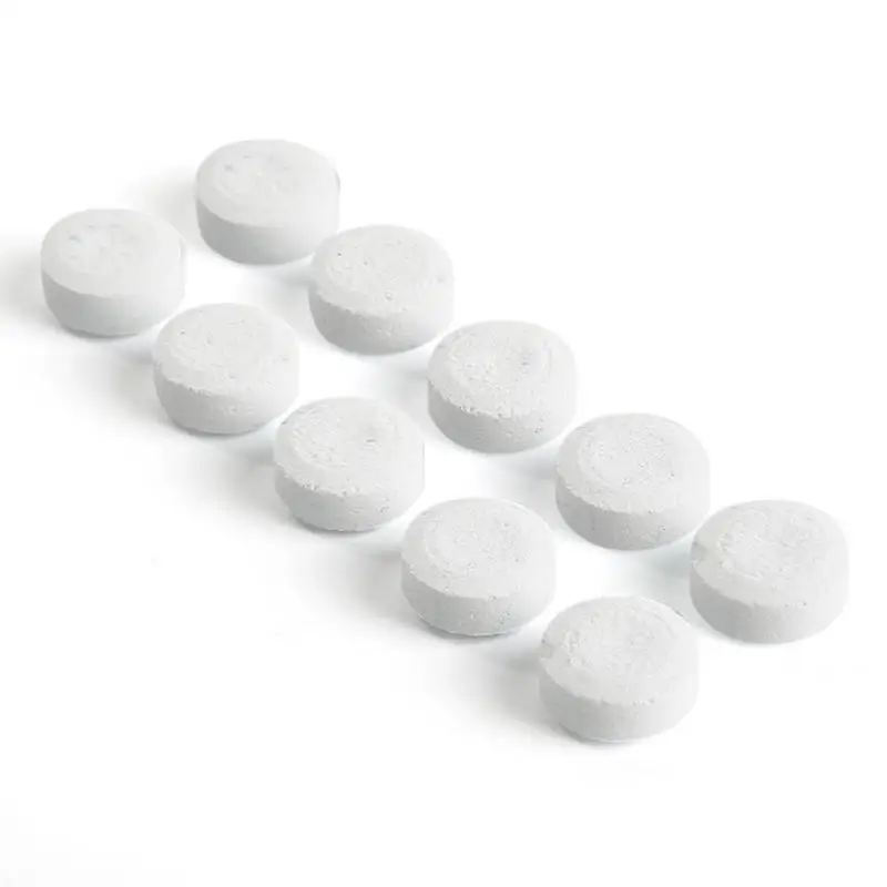 Cleaning Effervescent Tablets 10pcs Powerful Coffee Machine Cleaning Tablet Effervescent Descaling Agent Kitchen Coffee Tea Dirt Cleaning