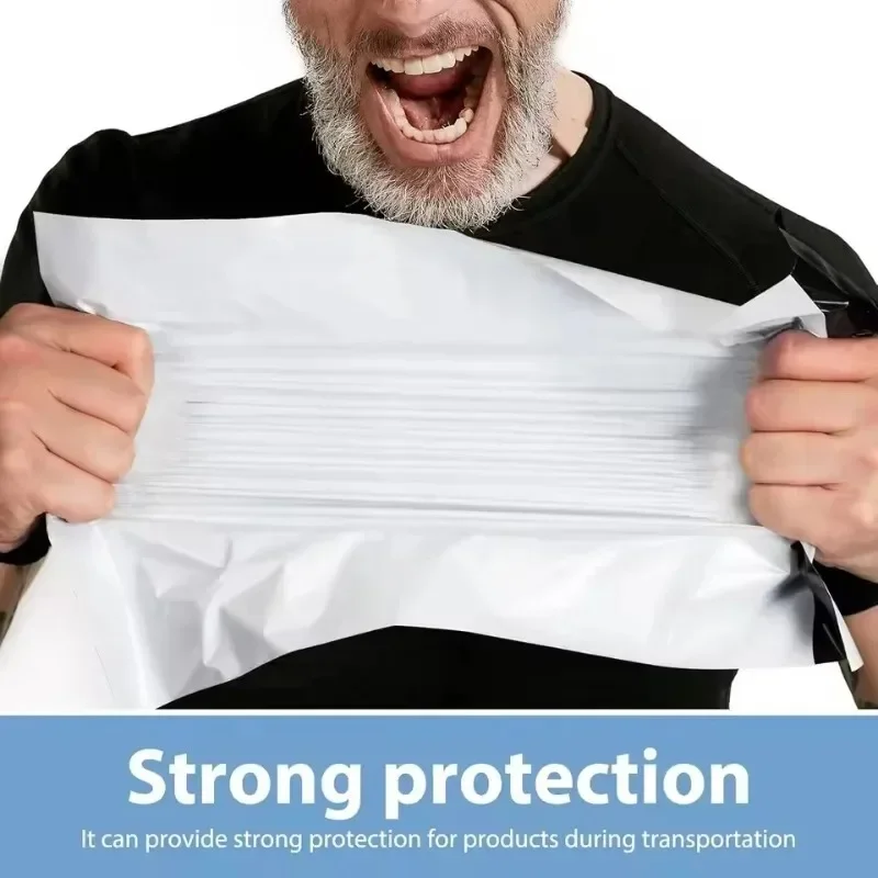 Self Adhesive Seal Poly  Mailers Bulk White Shipping Bags Sealing Envelopes Tear-resistant Postal Mailing Poly Courier Bags