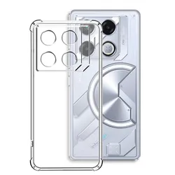 Luxury Clear Shockproof Phone Case with Soft Transparent Back Cover for Infinix ZERO 40 (Clear)