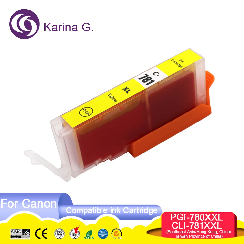 PGI 780 CLI 781 XXL 780XL 781XL PGI780 CLI781 PGI-780 CLI-781 Compatible Ink Car