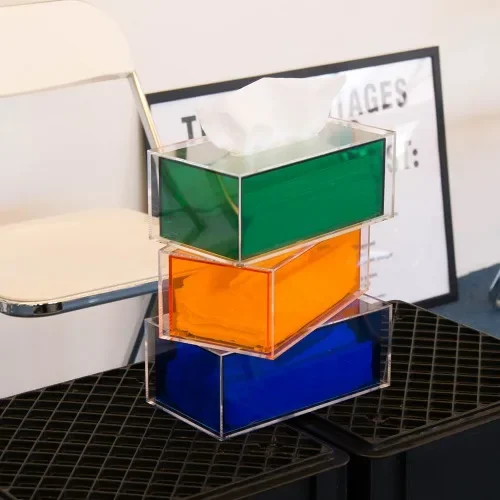 

Bana nose square acrylic tissue case 3 color tack 1