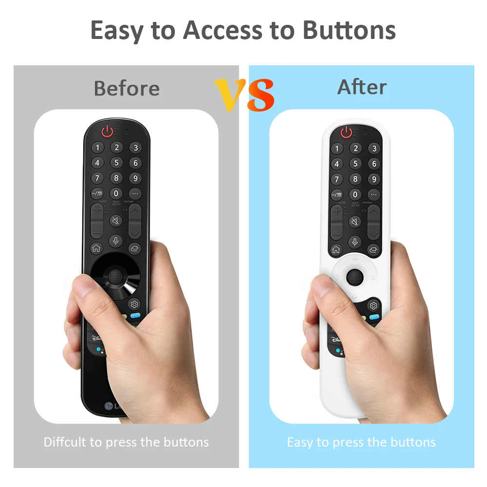 Silicone Protective Remote Control Covers For LG Smart TV AN-MR21GA/MR21GC For LG OLED TV Magic Remote AN-MR21N Remote Case images - 6