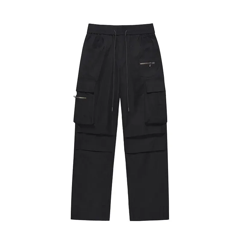 thumbnail image 1 of Pantalones elásticos para hombre, pantalones cargo rectos casuales para hombre, pantalones holgados estilo emo, pantalones largos de alta calidad de estilo coreano más baratos, moda de lujo, 1 of 5