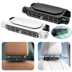 Car Seat Fan Backseat Cooling Fan USB Powered Front Rear Seat Electric Fan 3 Speed Adjustable Auto Interior Air Conditioning Fan