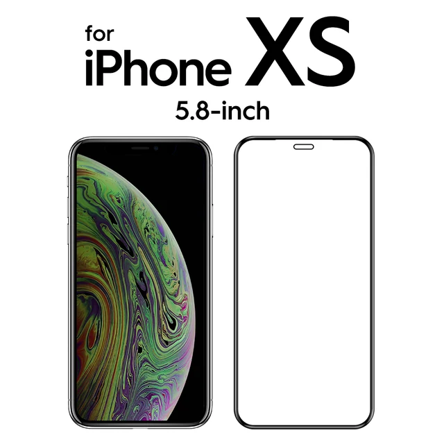SmartDevil 2 Pcs for iPhone 11 Full Cover Tempered Glass for iPhone 13 Pro Max 12 mini 7 8 X XS XR SE 3 2020 Screen Protector HD for iPhone XS