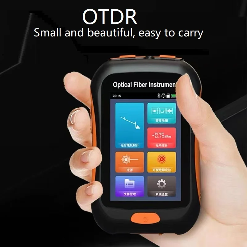 

Measure Active Live Test Touch Screen OTDR FTTH 1550nm Optical Fiber Reflectometer with OPM VFL OLS Event Map