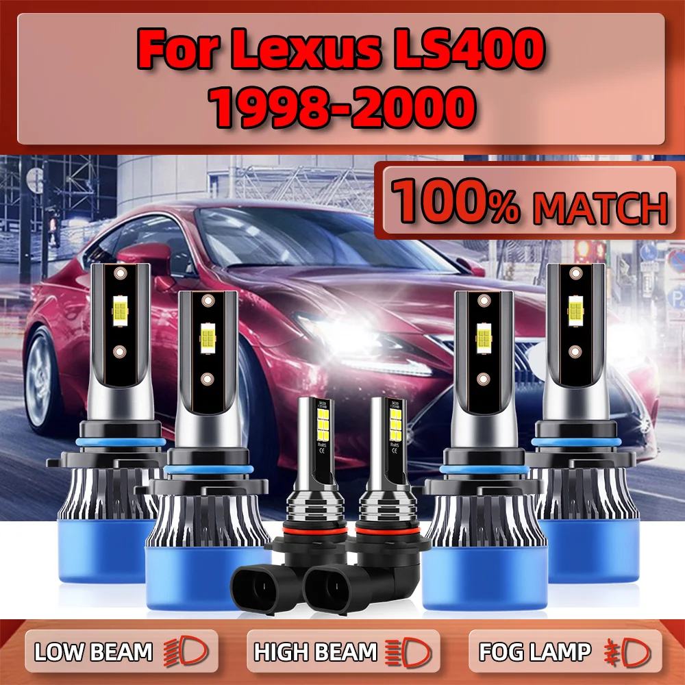 

LED Headlight Bulbs 360W 60000LM Canbus Car Lamp 6000K White Turbo Auto Fog Light 12V 24V For Lexus LS400 1998 1999 2000