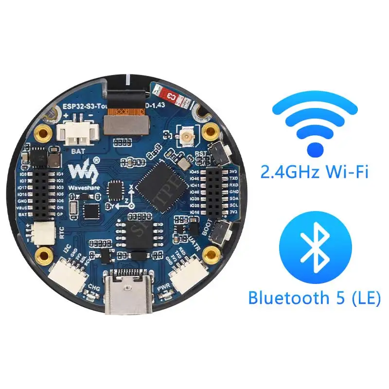 Carte De Développement ESP32-S3 Avec écran Tactile 1,8 Pouces – Wi-Fi Et Bluetooth, Pour Projets IoT