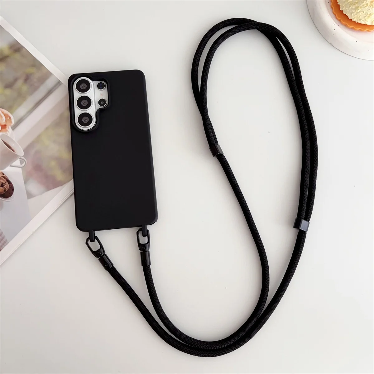 Crossbody Phone Case with Soft TPU Silicone Cover